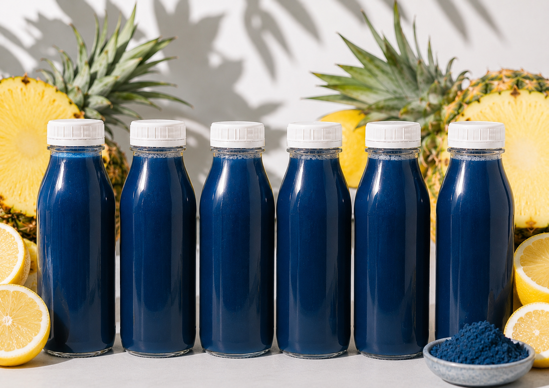 Paradise - Organic Pineapple, Organic Lemon, Organic Blue Spirulina 6-Pack